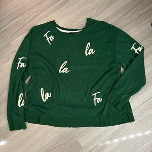 Green Fa La La Sweater